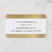 Faux Foil Visitekaartje - afgeronde hoeken (Achterkant)