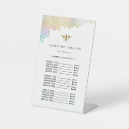 Faux folie Bijenprijslijst Pedestal teken Reclamebord Met Voetstuk