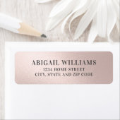 Faux Folie Blush roze retouradres Etiket (Insitu)