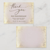 faux folie dank u kaart visitekaartje (Voorkant / Achterkant)