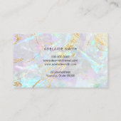 Faux folie details FAUX opaal steen Visitekaartje (Achterkant)