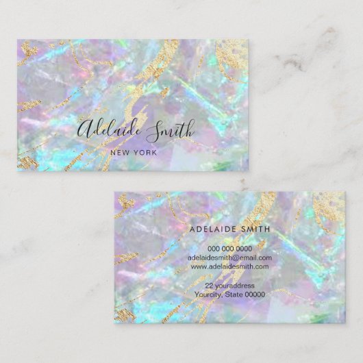 faux - folie - details - foto visitekaartje (Voorkant / Achterkant)