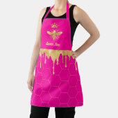 Faux folie druipt Queen Bee op roze schort (Insitu)