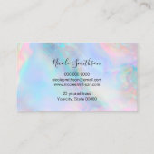 faux folie faux iridescence design visitekaartje (Achterkant)