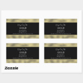 Faux Folie Gold Bath Branding Verpakking Rechthoekige Sticker (Vel)