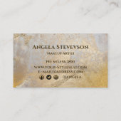 faux folie gold visitekaartje (Achterkant)