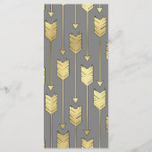 Faux Folie Golden Arrows Grijs Slim Dinner Menu (Achterkant)