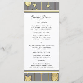 Faux Folie Golden Arrows Grijs Slim Dinner Menu