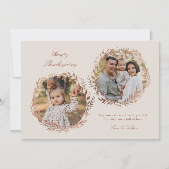 Faux Folie Harvest Wreath Thanksgiving 2-Foto (Voorkant)