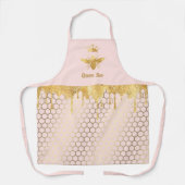 faux folie honing druppels koningin bij schort (Voorkant)