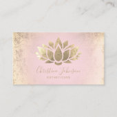 Faux folie Lotus Esthetician visitekaartje (Voorkant)