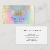 Faux folie Lotus Pastel Kleuren Visitekaartje (Voorkant / Achterkant)