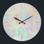 FAUX folie opaal Grote Klok<br><div class="desc">het holografische effect is niet echt ,  maar alleen gesimuleerd</div>