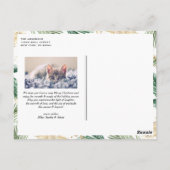 Faux Folie Pine Needles Foto Seizoen Groeten Briefkaart (Achterkant)