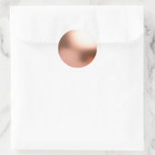 Faux Folie Roos Gold Blank Sjabloon Ronde Sticker (Tas)