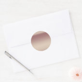 Faux Folie Roos Gold Blank Sjabloon Ronde Sticker (Envelop)