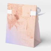 Faux Folie Roos Gold en Serenity Paint Texture Bedankdoosjes (Achterkant)