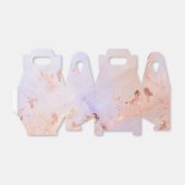 Faux Folie Roos Gold en Serenity Paint Texture Bedankdoosjes (Uitgevouwen)