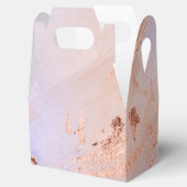 Faux Folie Roos Gold en Serenity Paint Texture Bedankdoosjes (Geopend)