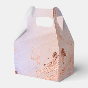 Faux Folie Roos Gold en Serenity Paint Texture Bedankdoosjes