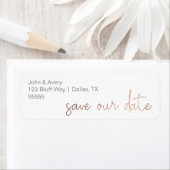 Faux Folie Sla de datum op | ADRESETIKETTEN Etiket (Insitu)