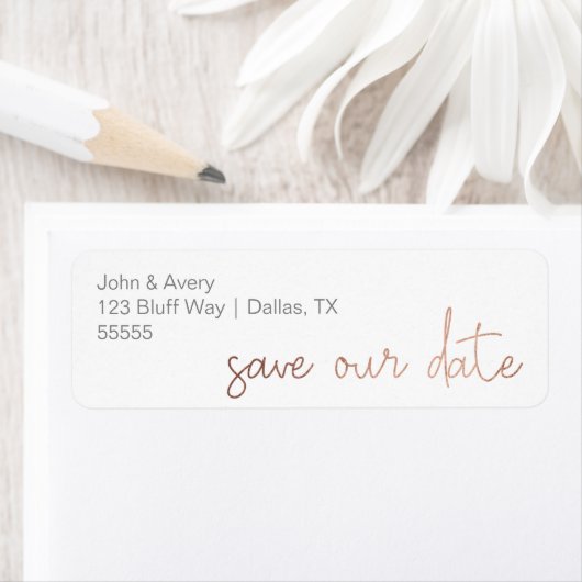 Faux Folie Sla de datum op | ADRESETIKETTEN Etiket (Insitu)