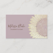 faux - folie - visitekaartje voor zonnebloemontwer (Voorkant)