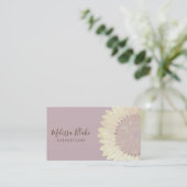 faux - folie - visitekaartje voor zonnebloemontwer (Staand voorkant)