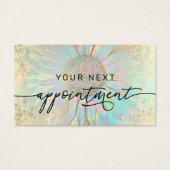 faux - folie zonnebloemkaart visitekaartje (Voorkant)