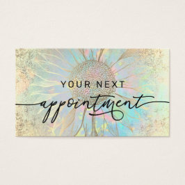 faux - folie zonnebloemkaart visitekaartje