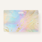 Faux-foliedetails vochtafneembaar ontwerp badge (Achterkant)