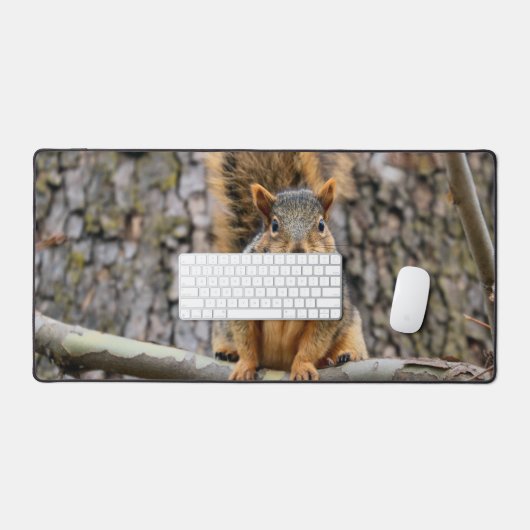 Faux fox eekhoorn bureaumat (Keyboard & Muis)