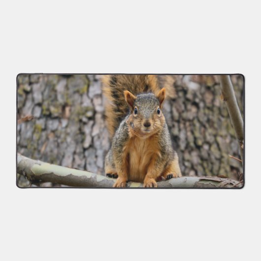 Faux fox eekhoorn bureaumat (Voorkant)