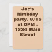 Faux fox eekhoorn kaart (Achterkant)