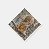 Faux fox eekhoorn servet (Hoek)