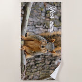 Faux fox eekhoorn strandlaken (Voorkant)