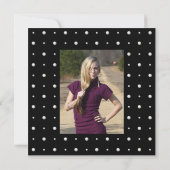 FAUX French Crystal Chandelier Draped Pearls Party Kaart (Achterkant)