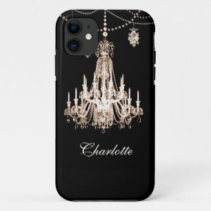 FAUX French Crystal Chandelier Persoonlijke naam iPhone 11 Hoesje