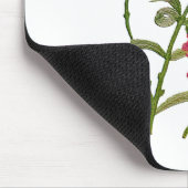 Faux geborduurde rode anjers muismat (Hoek)