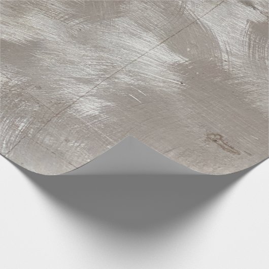 Faux, geborsteld aluminium, opvulpapier cadeaupapier (Hoek)