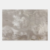 Faux, geborsteld aluminium, opvulpapier inpakpapier vel (Voorkant 2)