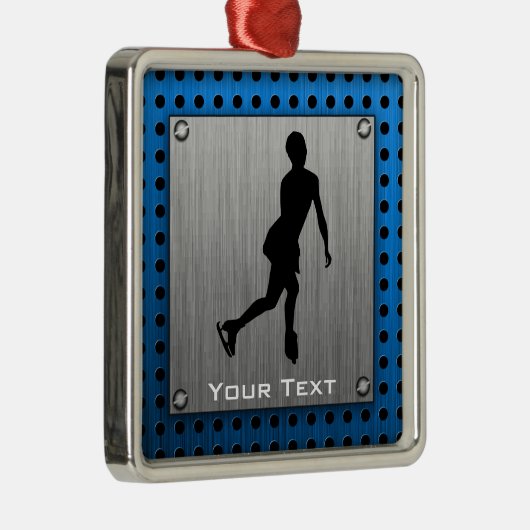 Faux, geborsteld metaal; Afbeelding Schatting Metalen Ornament (Rechts)