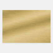 Faux, geborsteld metaal - Gold Silver Bronze Inpakpapier Vel (Voorkant)