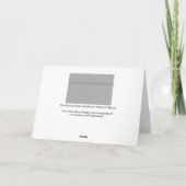 Faux, geborsteld metaal met groef bedankkaart (Achterkant)