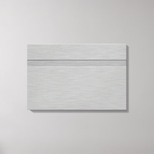 Faux, geborsteld metaal met Groove Canvas Afdruk