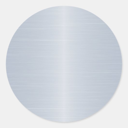 Faux geborsteld metaal roestvrij staal achtergrond ronde sticker (Voorkant)
