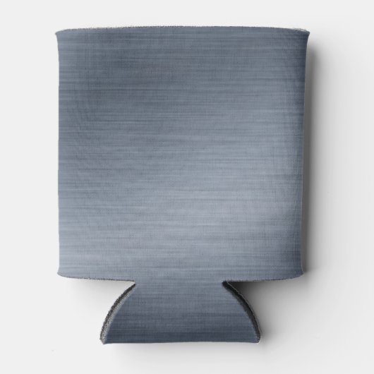 Faux, geborsteld staal, elegante achtergrond blikjeskoeler (Voorkant)