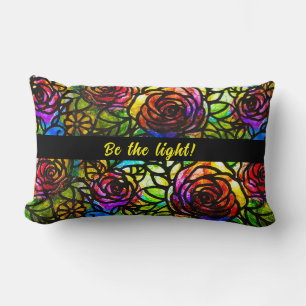 Faux gebrandschilderd glas aanpasbaar, omkeerbaar kussen