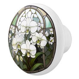 faux gebrandschilderd glas leeuw Keramische bloeme Keramische Knop