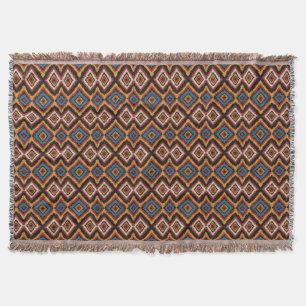 Faux gebreid Azteeks Western patroon Deken